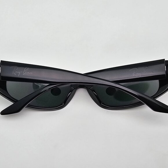 Ray-Ban B&L W1926 Black Frame G-15 Green Glass Lens Cat Eye Sunglasses 55-16-133 main image 6